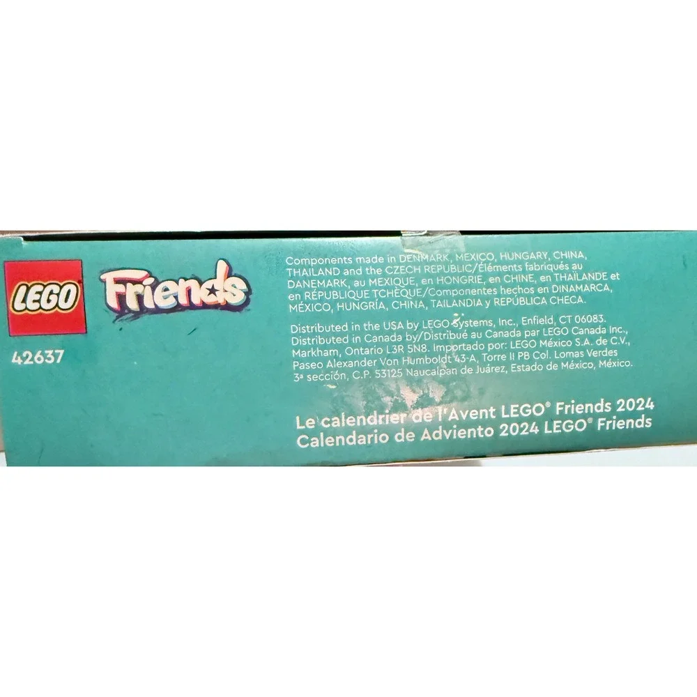 LEGO Friends Advent Calendar 2024 42637 Kids OS Multicolor New 272pc Holiday Set